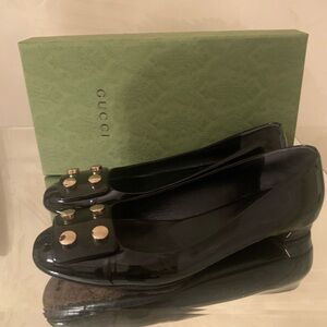 Gucci Patent Leather Flats